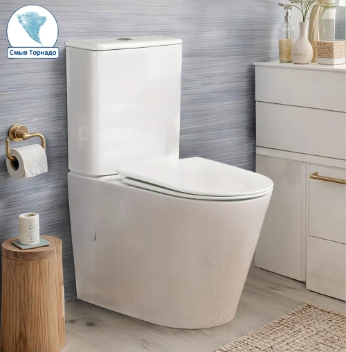 Унитаз PIERA Tornado напольный безободковый Ceruttispa CT10560 (630х350х795) Ceruttispa