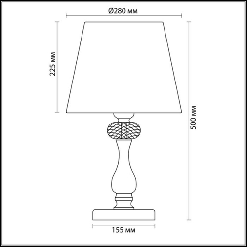 Настольная лампа Odeon Light GAELLORI 3393/1T ODL E14 40Вт IP20 CLASSIC