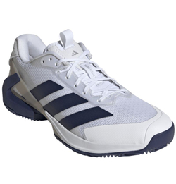 Мужские кроссовки теннисные Adidas Adizero Ubersonic 5 M Clay - cloud white/dark blue