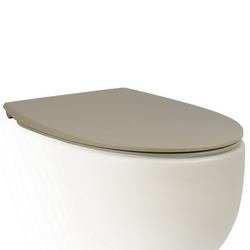Крышка-сиденье для унитаз c микролифтом SoftClose AeT Dot 2.0 цвет горчица