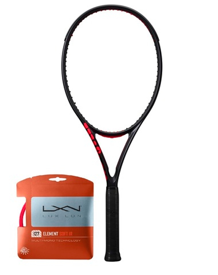 Теннисная ракетка Wilson Clash 100 Pro V3.0+ Струны + Натяжка