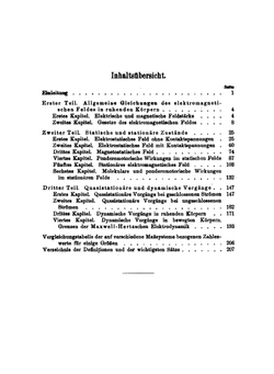 Einführung in die Theorie der Elektrizität und des Magnetismus. Zum Gebrauch bei Vorträgen, sowie zum Selbstunterricht | Max Planck