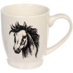 Кружка керамическая 320мл «Королевские кони», микс рисунков