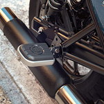 Комплект подножек Royal Enfield, тип - "Deluxe", серебристого цвета, арт. KXA00030