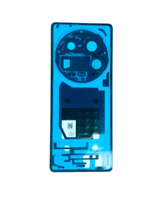 Задняя крышка для Xiaomi Mi 14 Ultra (Белая) со стеклом камеры