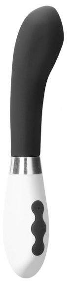 Черный вибратор для точки G Apollo - 21 см. (Цвет: черный)