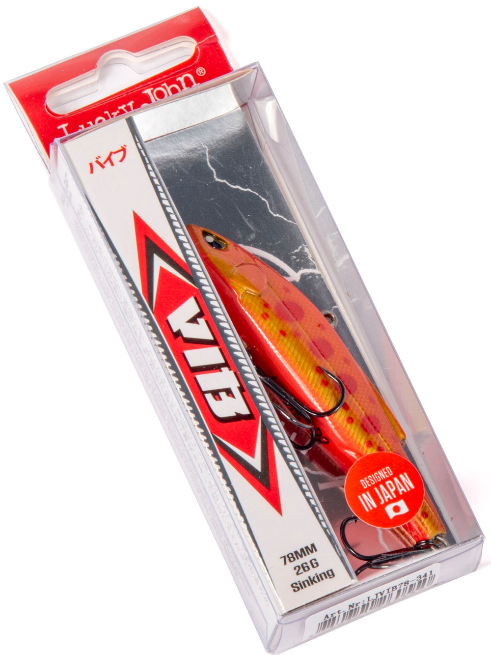 Воблер тонущий вертикальный LJ Pro Series VIB S 78.00/341