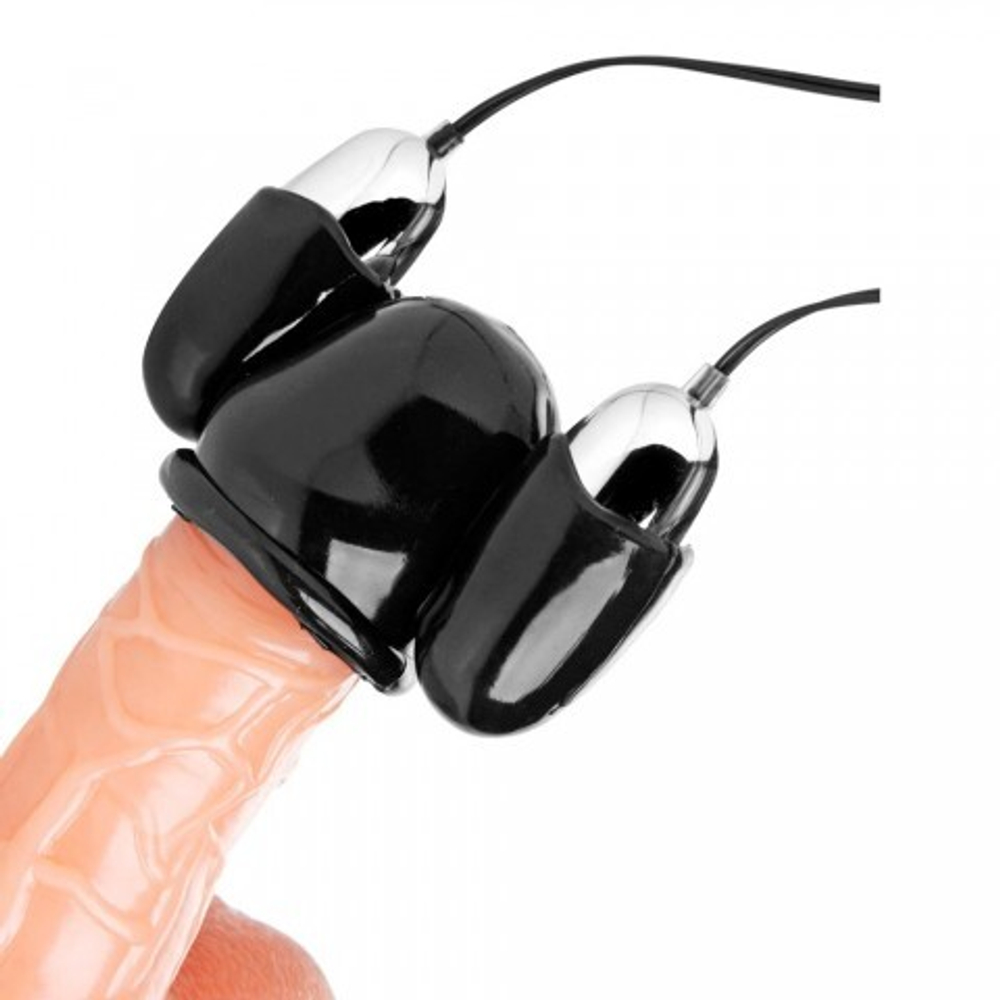Вибратор для головки полового члена Trinity Vibes Multi Speed Vibrating Penis Head Teaser, черный, 5.7х3 см
