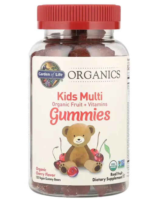 Organics Мультивитамины вишня 120 мишек