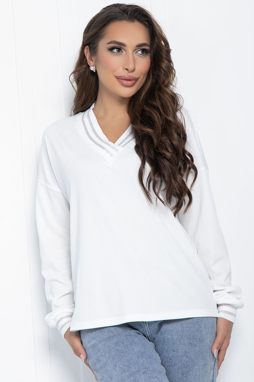 Джемпер Ванильные небеса (белый) Б14399-5М LT Collection