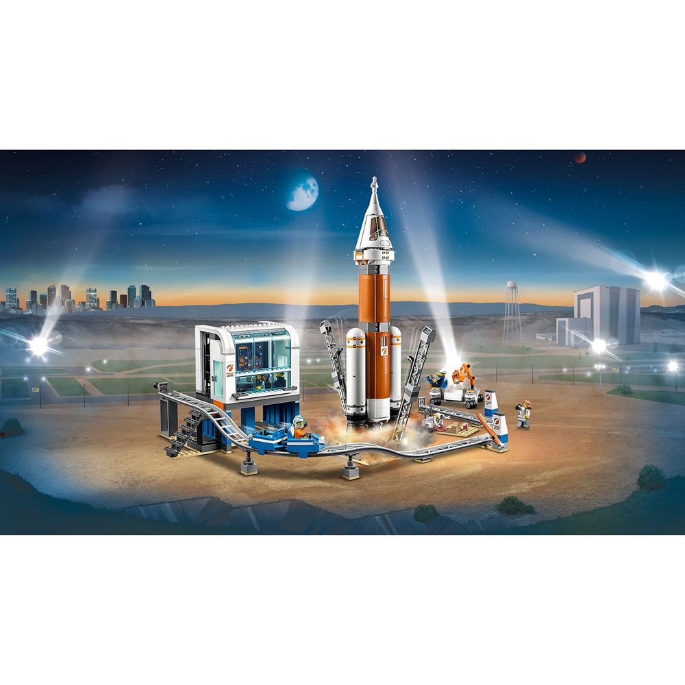 Космическая ракета и пункт управления запуском City Space Port LEGO