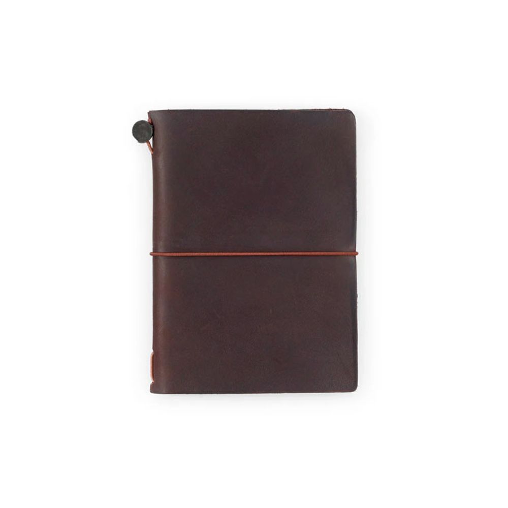 Кожаный блокнот Traveler's Company 98х134 мм на резинке (15027-006)