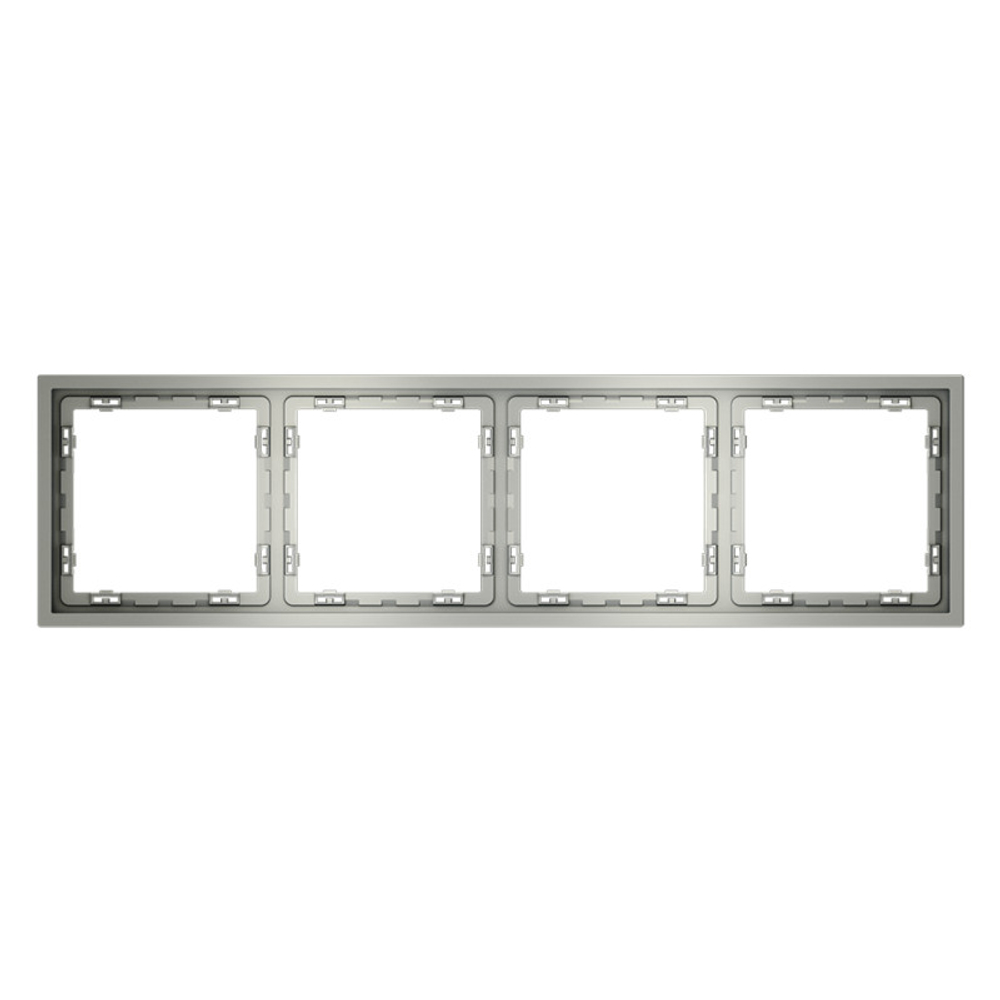 Рамка пластиковая VOLTUM S70 на 4 поста, (сталь)