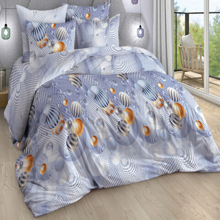 Комплект постельного белья "ВЛ. МОЛЕКУЛА", поплин Премиум, 100% хлопок.