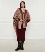 Пончо TWINSET - бордовый(242TA4710)