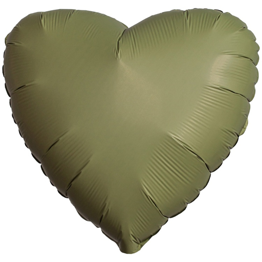 Шар фольгированный Сердце 46 см (Зеленый)