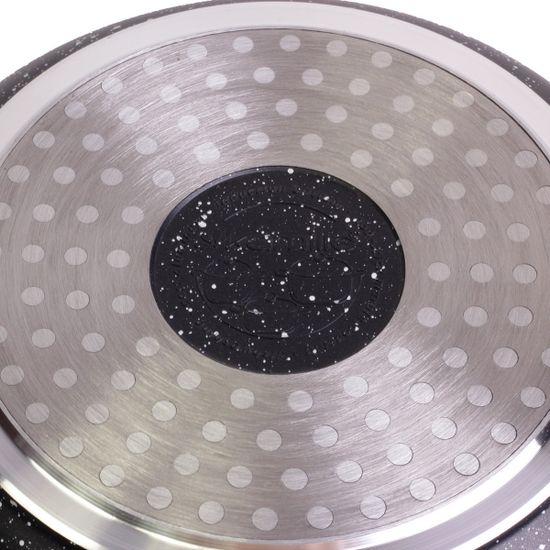 Кастрюля 2,3 л. из литого алюминия Kamille КМ 4404 с мраморным покрытием