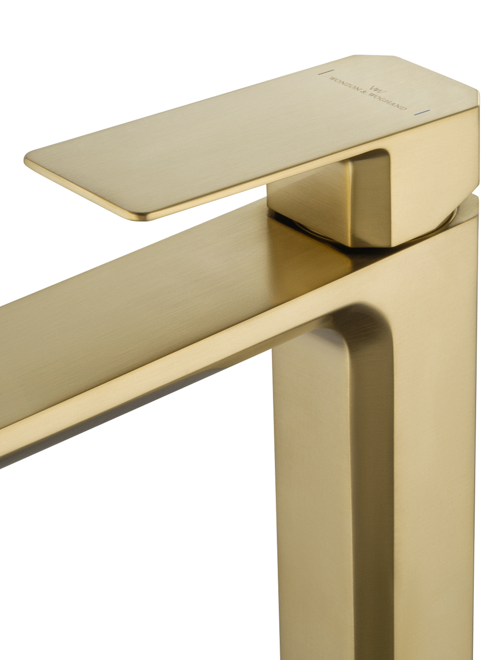 Смеситель для раковины высокий WONZON & WOGHAND DIAMOND, Брашированное золото (WW-88239011-BG)