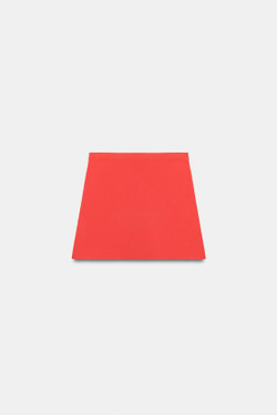 ZARA ТРИКОТАЖНАЯ МИНИ-ЮБКА, КОРАЛЛОВЫЙ/КРАСНЫЙ