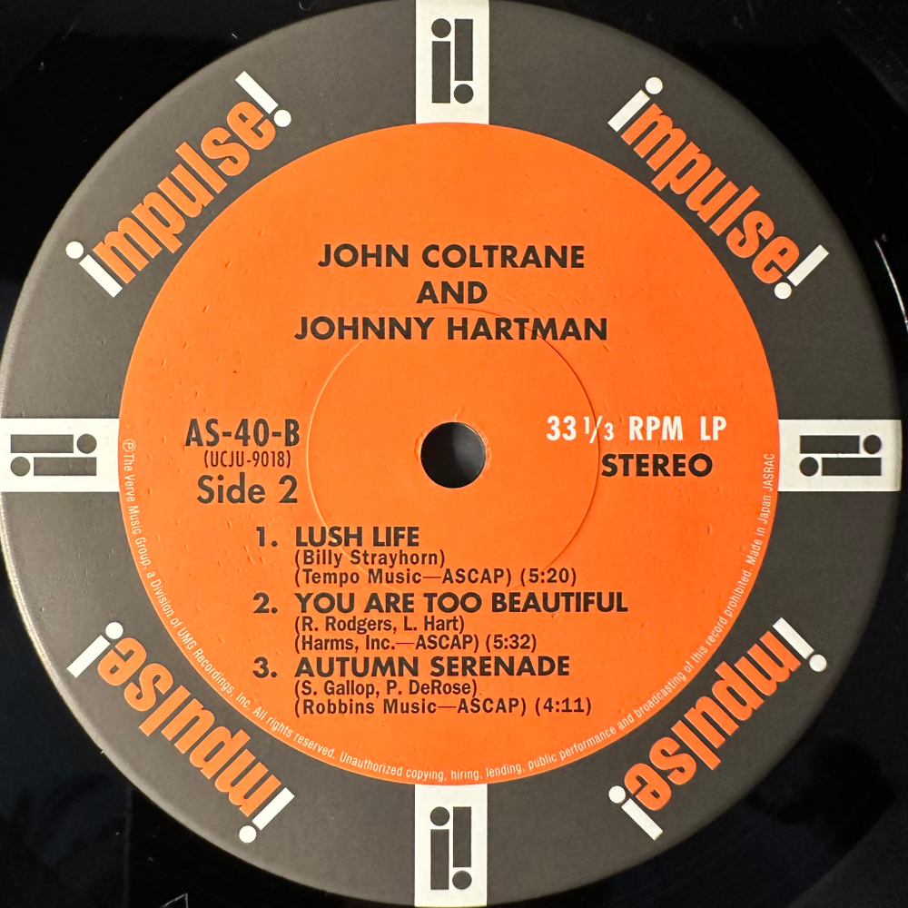 John Coltrane And Johnny Hartman (Япония 2004г.)