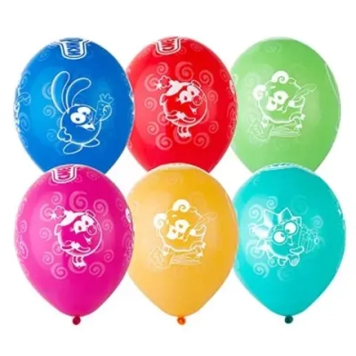 Воздушные Шары "Смешарики" 14"/36 см уже с гелием и обработкой