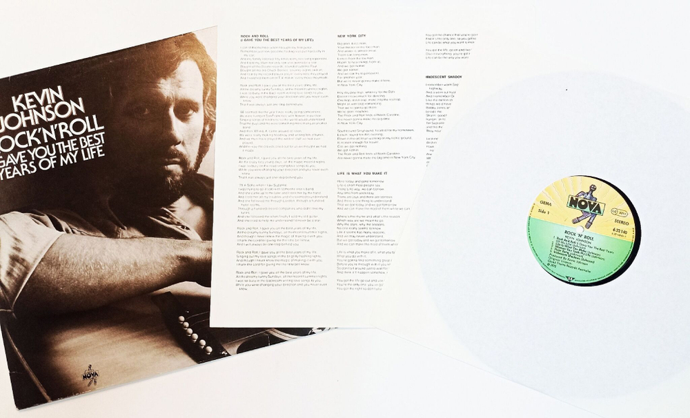 Винтажная виниловая пластинка LP Kevin Johnson Rock N Roll (I Gave You The Best Years Of My Life) (Germany 1975)