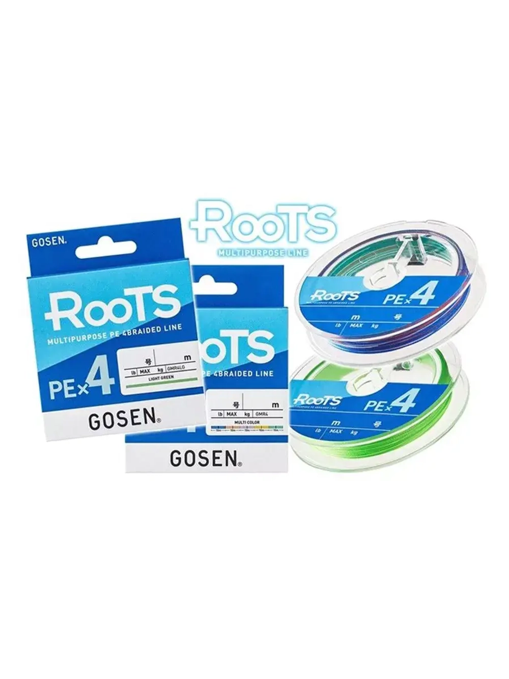 Шнур для рыбалки Gosen ROOTS PE X4 Multicolor