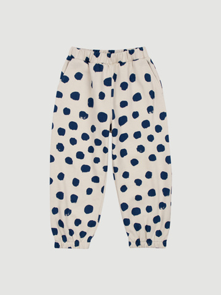 Утеплённые брюки на резинке Mjölk Горошки