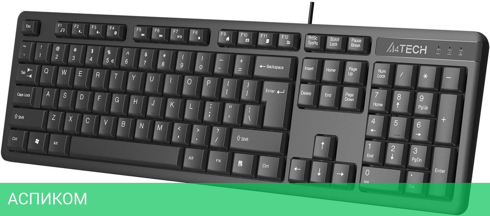 Клавиатура A4Tech KR-3 черный