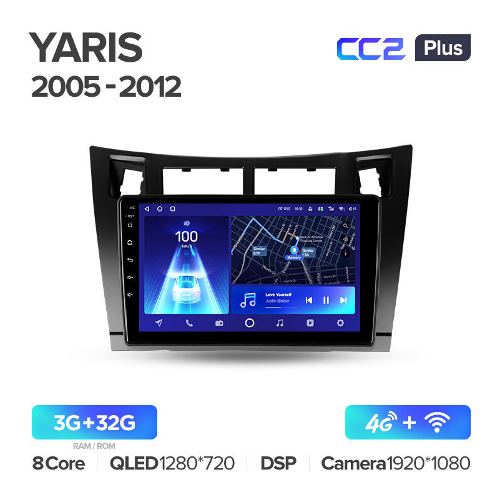 Teyes CC2 Plus 9" для Toyota Yaris 2005-2012