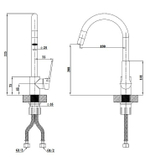 СМЕСИТЕЛЬ ДЛЯ КУХНИ ESKO SINGAPORE ПОВОРОТНЫЙ ИЗЛИВ SB519