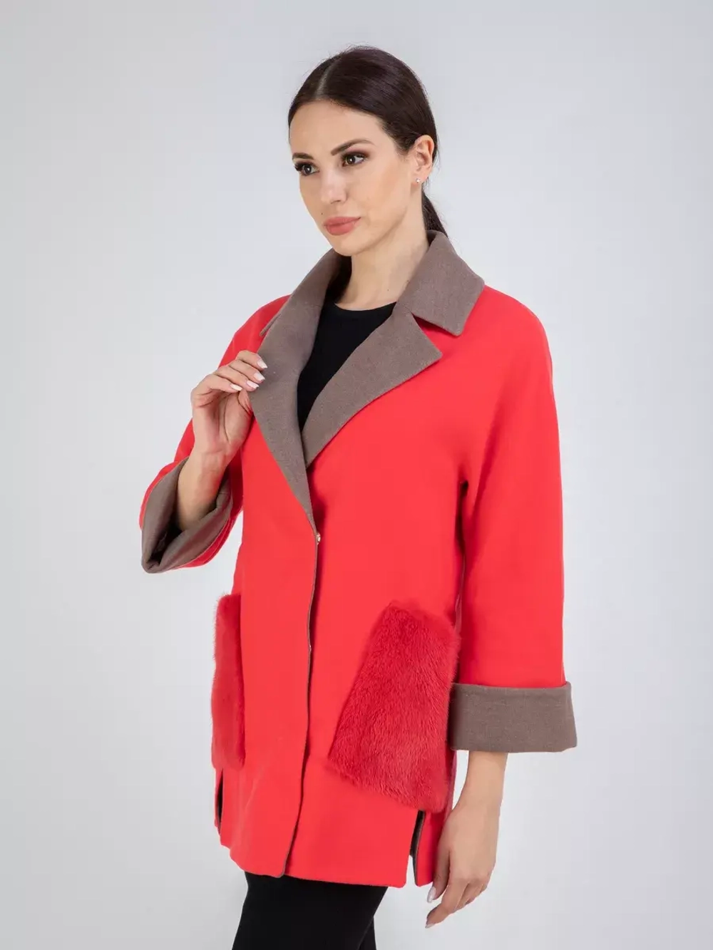 Пальто демисезонное короткое полупальто