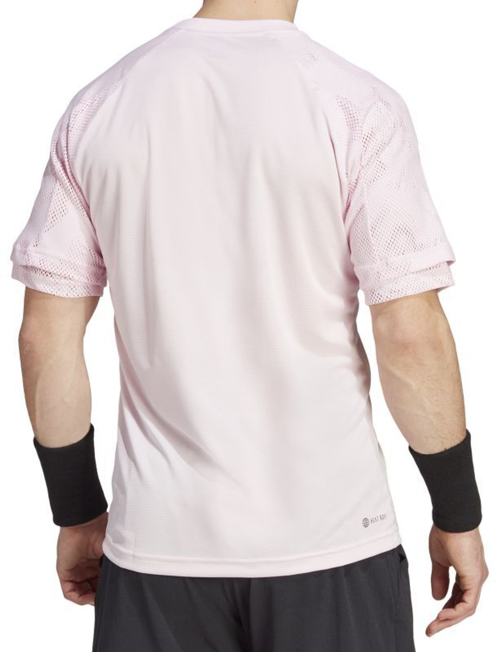 Мужская теннисная футболка Adidas Melbourne Ergo Tennis Heat.Rdy Reglan T-Shirt - clear pink