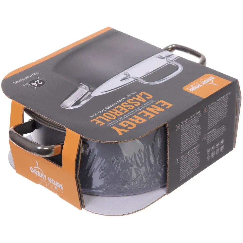 Кастрюля «ENERGY» 4,4 л, стеклянная крышка