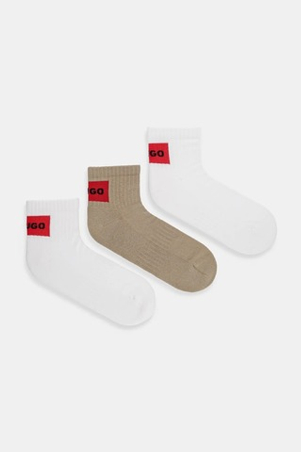 Носки (3 пары) мужские HUGO 3P SH RIB LABEL CC