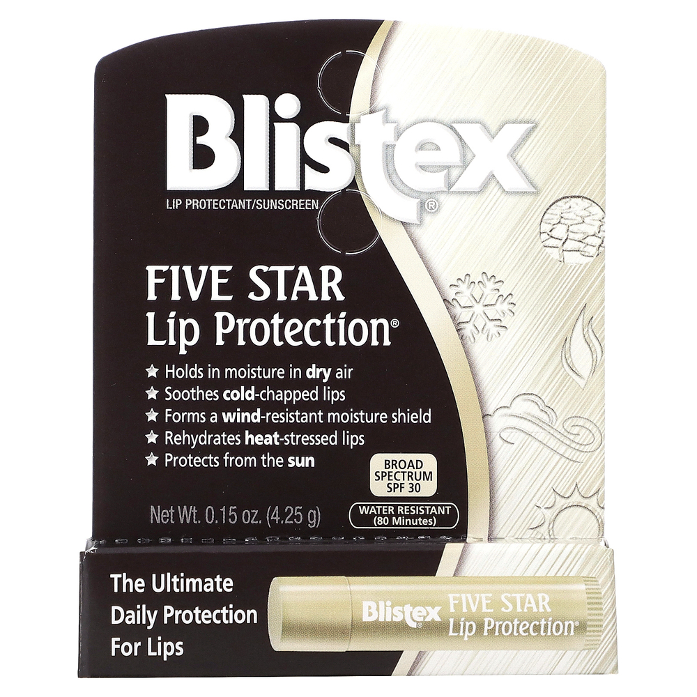 Blistex, Five Star Lip Protection, SPF 30, 4,25 г (15 унций)