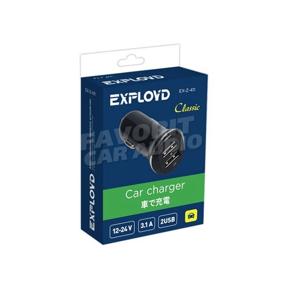 АЗУ 2USB Exployd EX-Z-411 Classic чёрный