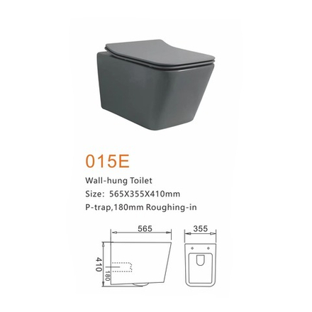 Подвесной унитаз MATT DARK GREY