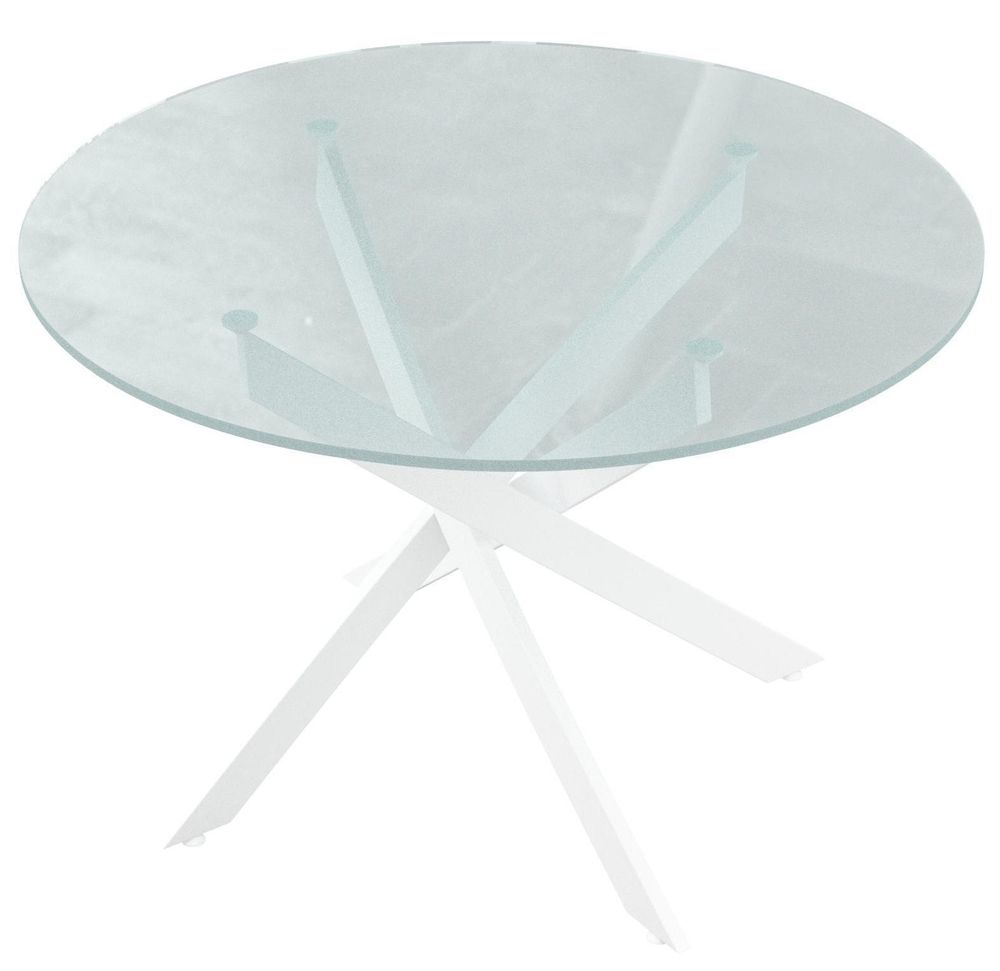 Стол DikLine R90 опоры белые