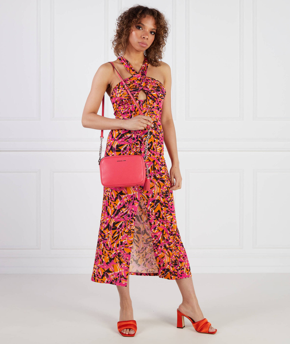 Кожаная сумка-мессенджер GINNY Michael Kors - малиновый(32F7SGNM8L)