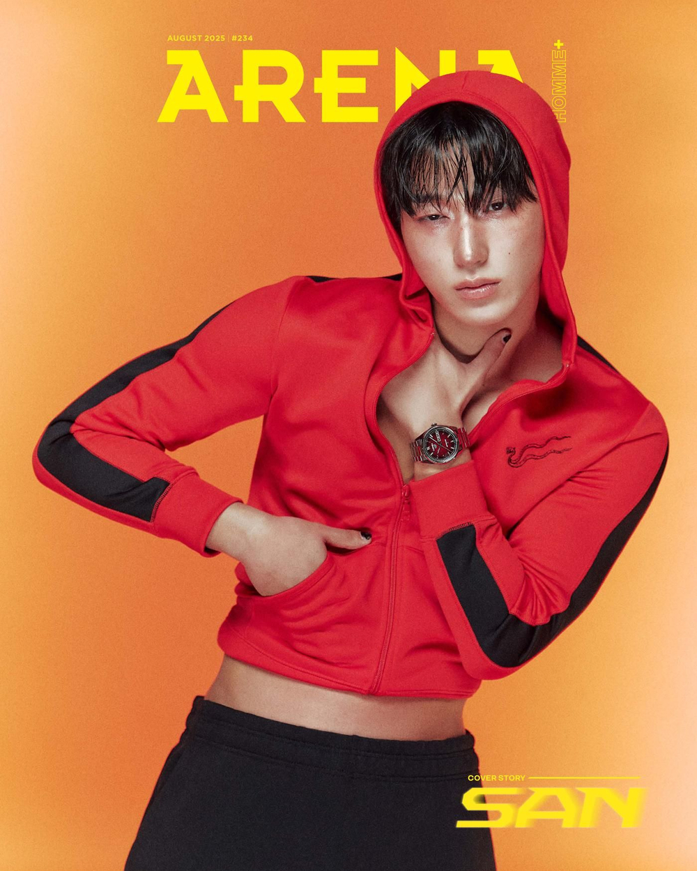 публикация ARENA HOMME + - 2025.08 ATEEZ SAN F Type