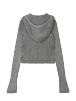 Женский Свитер Marl Grey Zip Up Chunky Rib