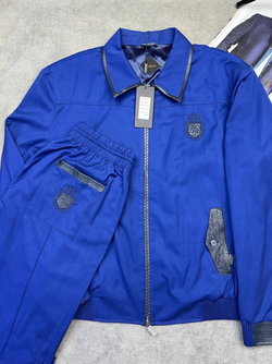 Спортивный костюм Billionaire со вставкой из кожи крокодила