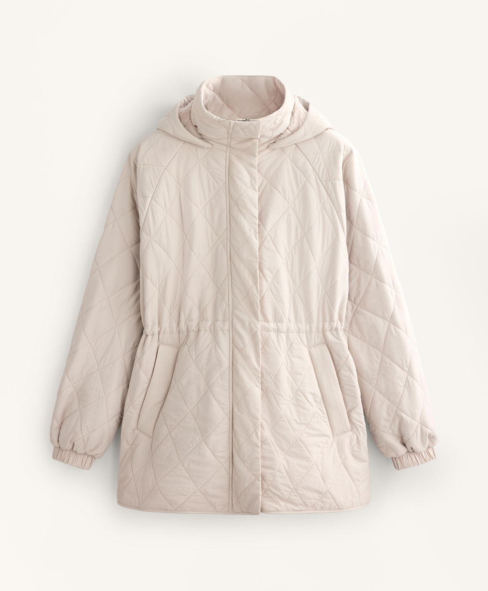 Oysho Длинная стеганая куртка FELLEX® с AEROGEL, норка