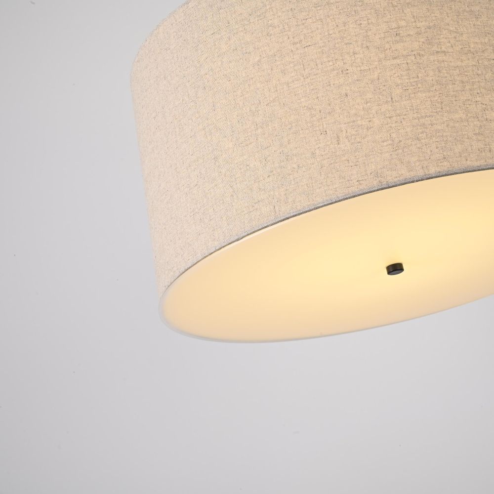 Подвесной светильник RH ROUND Linen Shade Pendant