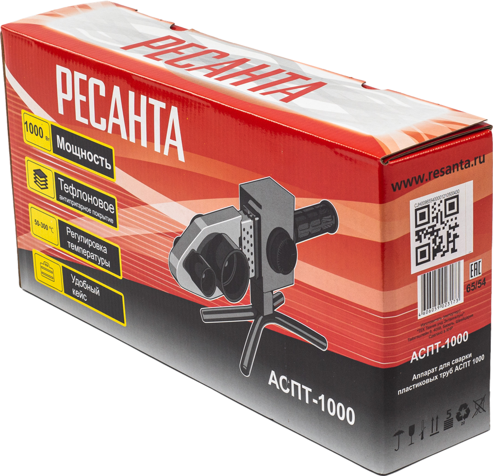 Аппарат для сварки пластиковых труб Ресанта АСПТ-1000