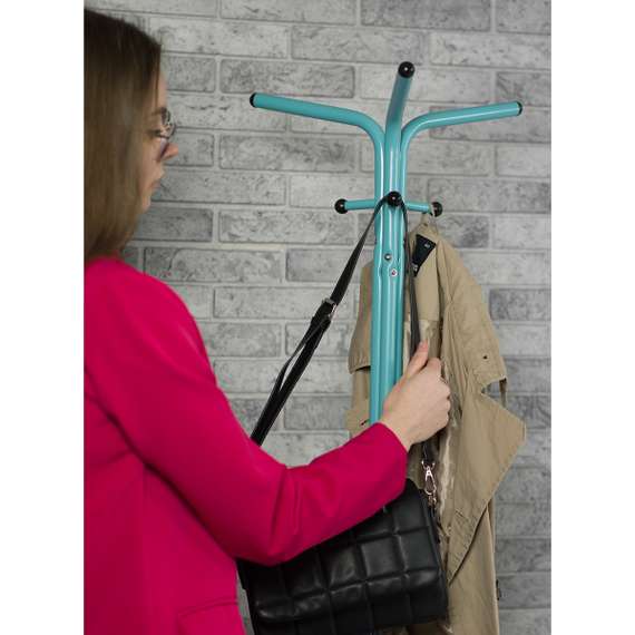 Вешалка напольная Галилео 213 бирюзовый/шимо