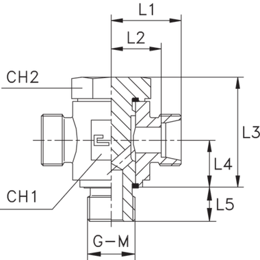 Соединение JTE DL12 BSP3/8" (корпус) CAST