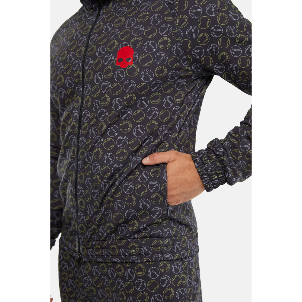 ОДЕЖДА ДЛЯ ТЕННИСА Мужская, Толстовка HYDROGEN TENNIS BALLS ALL OVER TECH HOODIE .