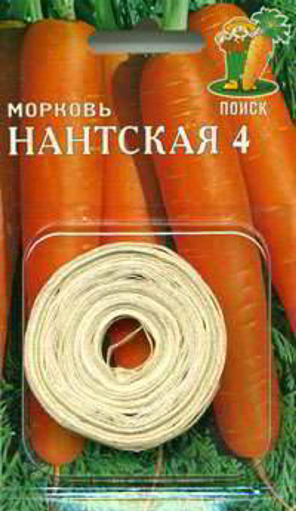 Семена Морковь Нантская 4 на ленте
